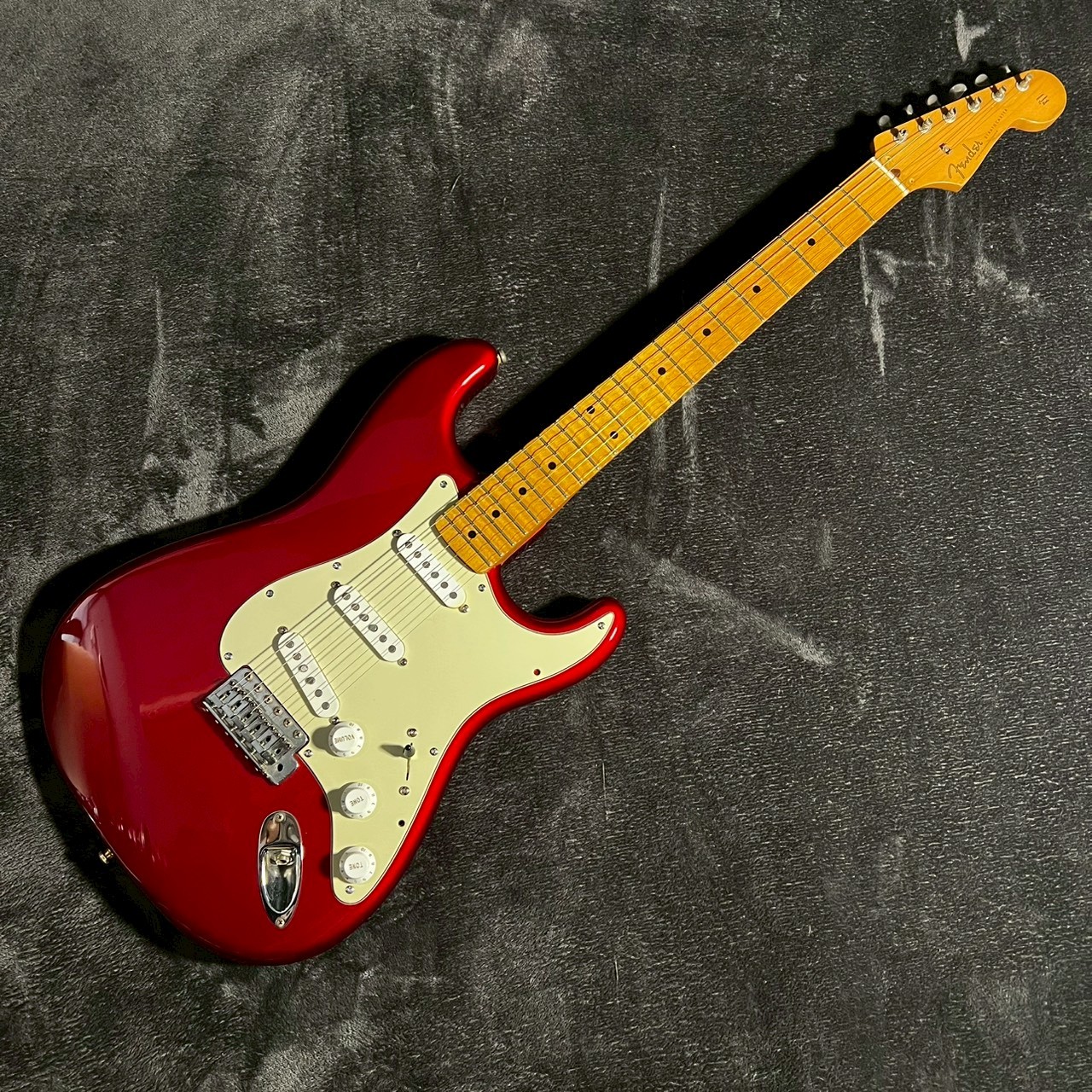 【週末値下・本日最終】Fender Japan STD57 スキャロップ仕様 Fender Japan ST57 Candy Apple Red スキャロップ指板 1986-1987製