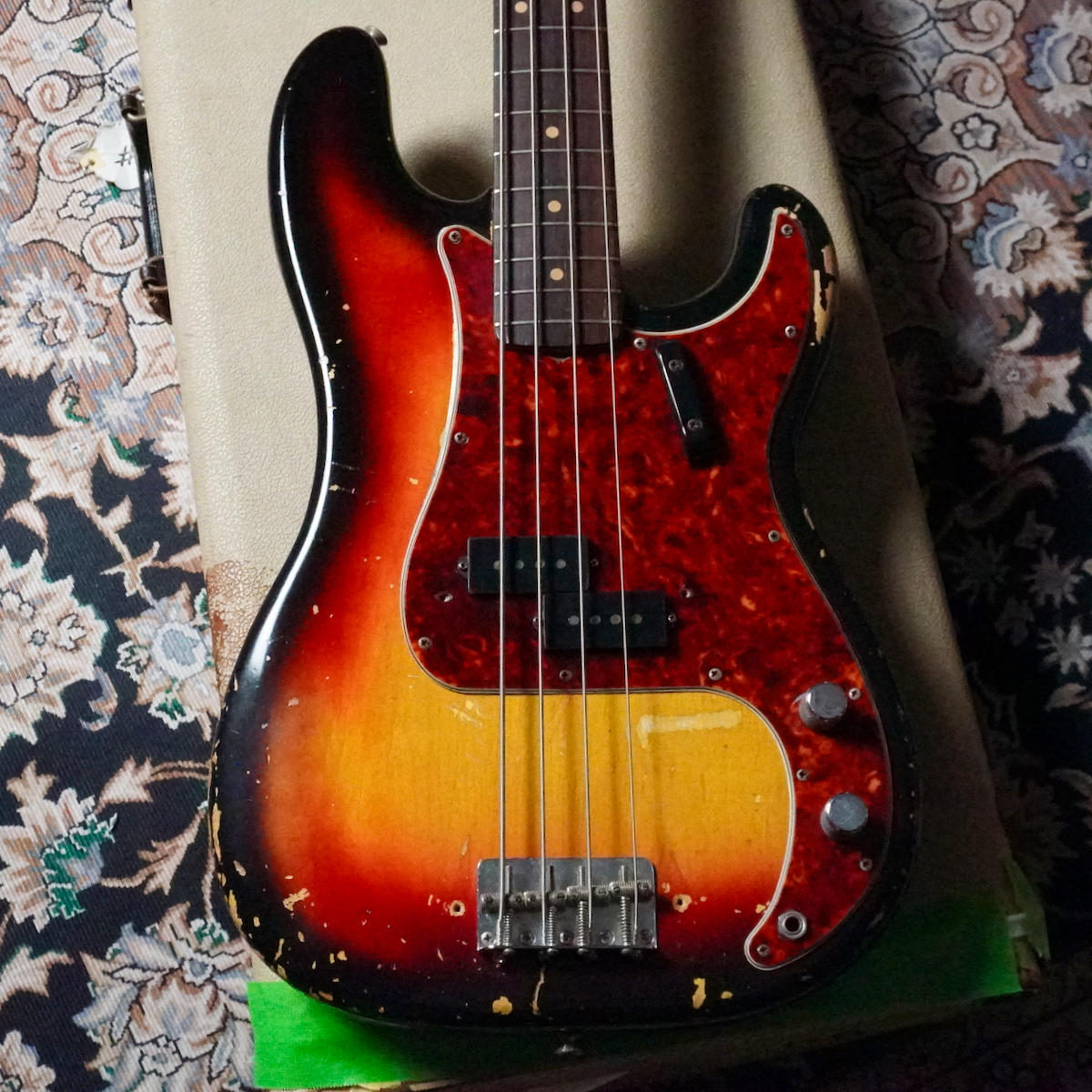 Fender 1963 Precision Bass Sunburst (Great flame Neck