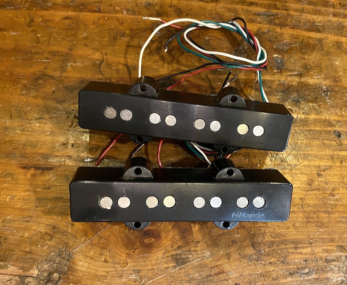 Dimarzio DP147 DP148 Ultra Jazz Black SET NECK+BRIDGE（中古