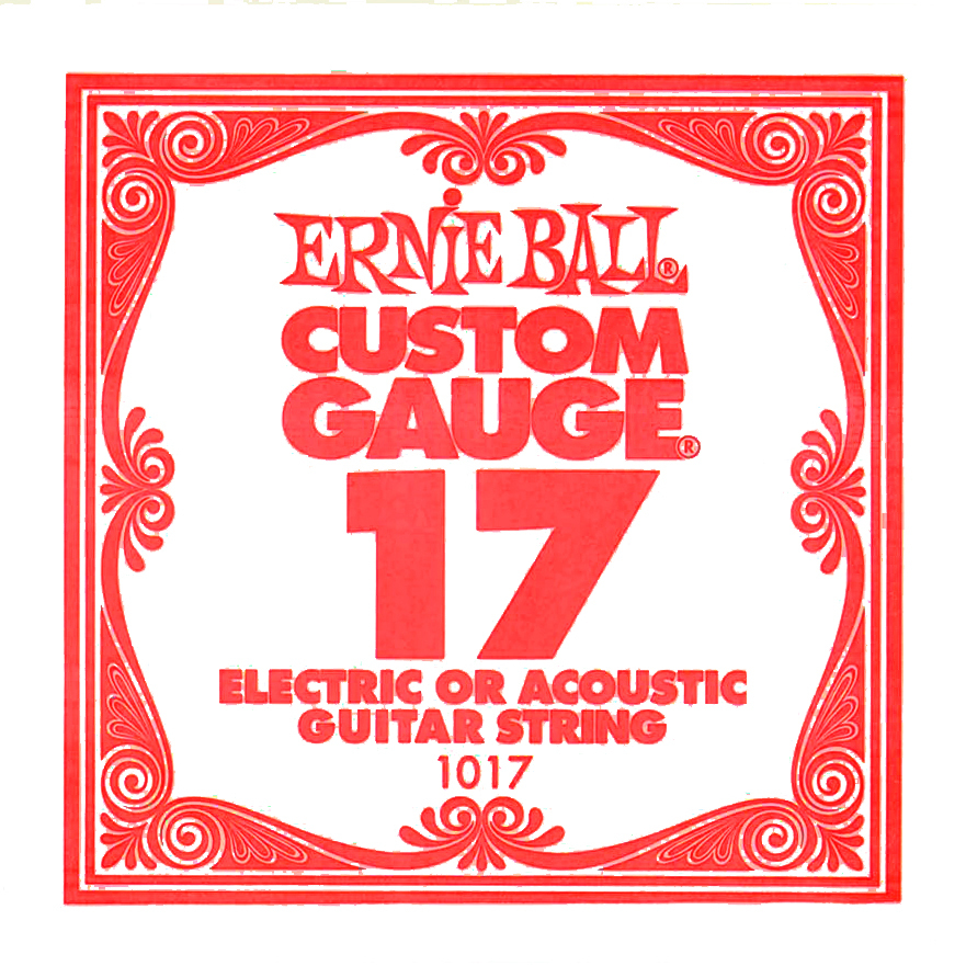 ERNIE BALL 1017 エレキギター／アコギ弦 017 プレーンスチール 【バラ弦1本】