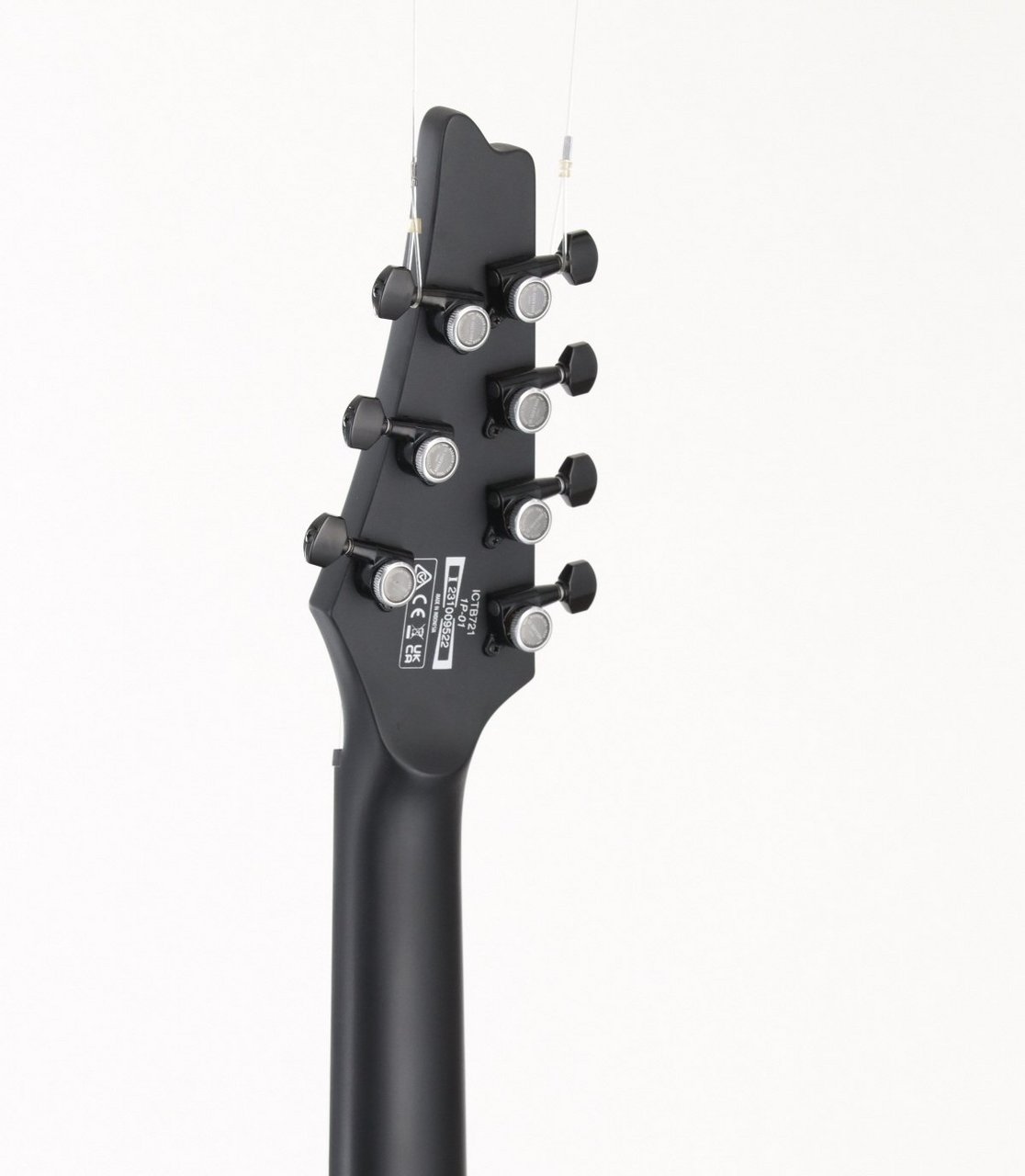 Ibanez IRON LABEL ICTB721-BKF (Black Flat)(7弦ギター)[2023年