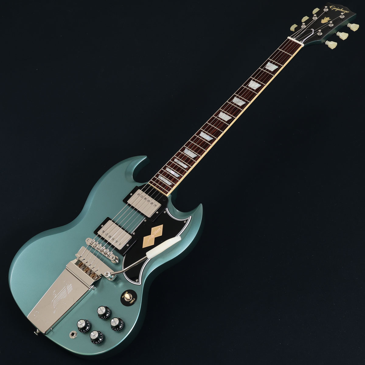 Epiphone SG Custom マエストロ Pelham Blue Epiphone Inspired by Gibson Custom 1964 SG Standard w/Maestro