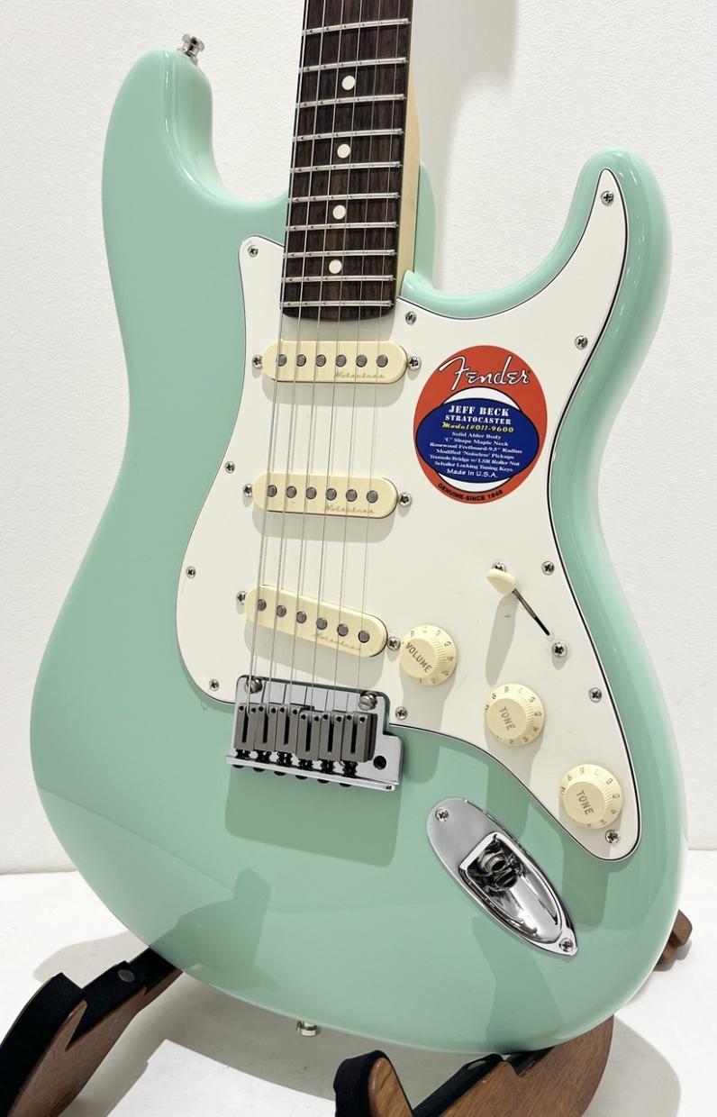 Fender Jeff Beck Stratocaster, Rosewood Fingerboard / Surf Green