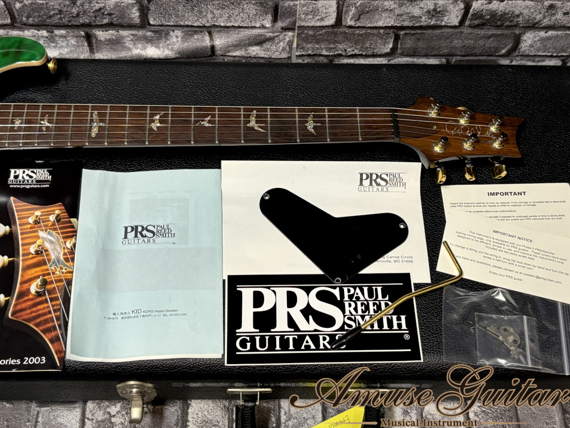 Paul Reed Smith(PRS) Custom24 Quilted 10Top # Emerald Green 2003年
