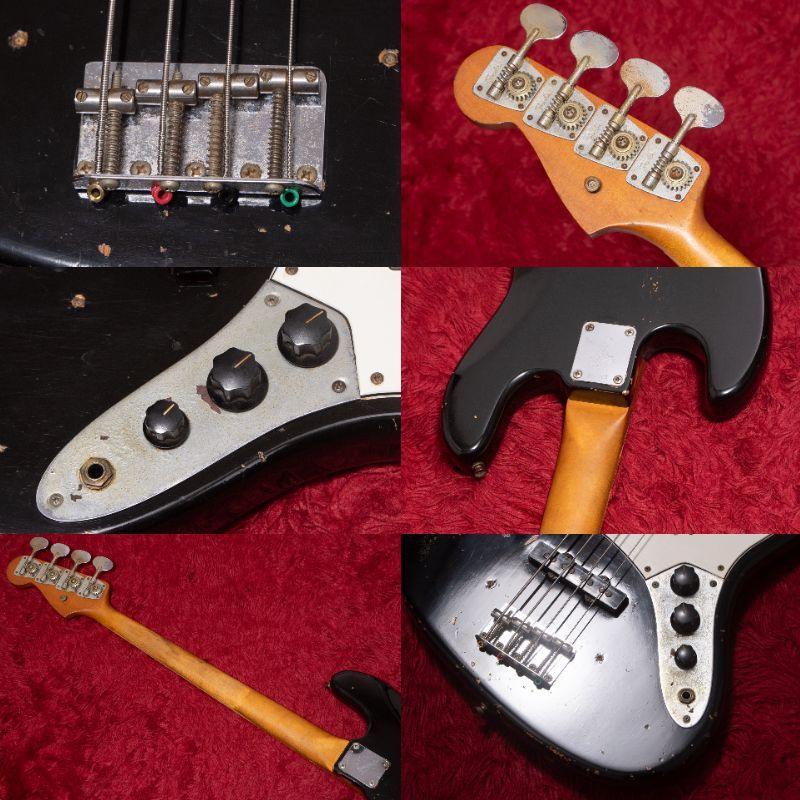 Fender 1968 Jazz Bass Original Black 4.245kg #230469【GIB横浜