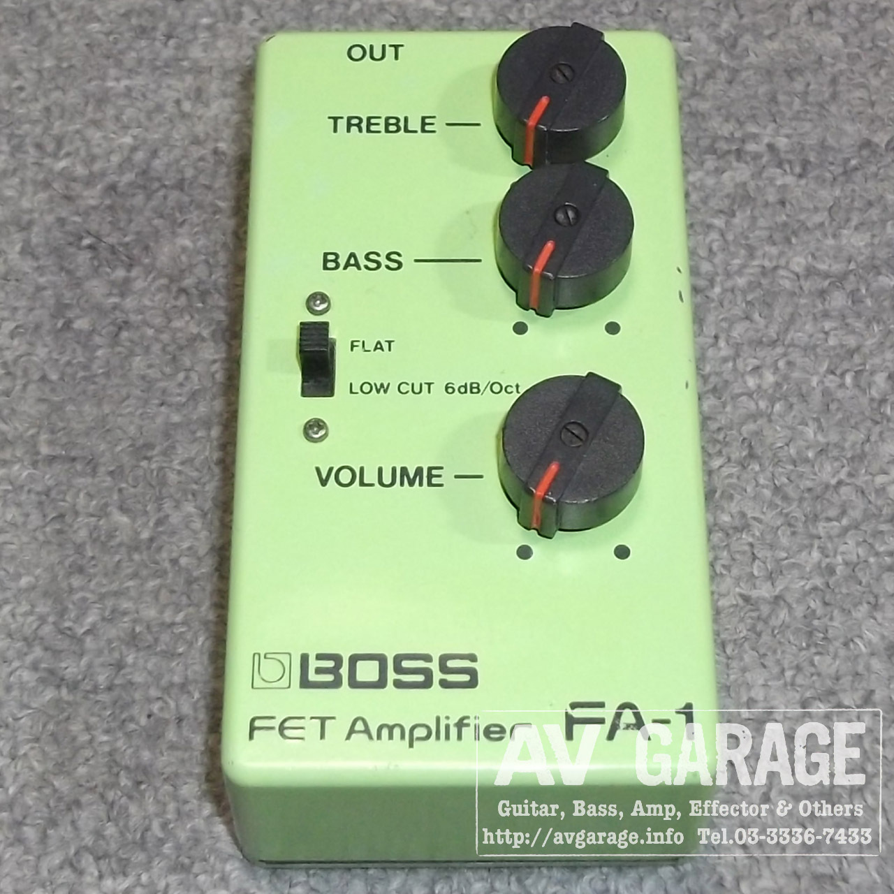 ギター BOSS FET Amplifier FA-1 BOSS FA-1 FET Amplifier 1988 Guitar Pedal Pre AMP Made in Japan