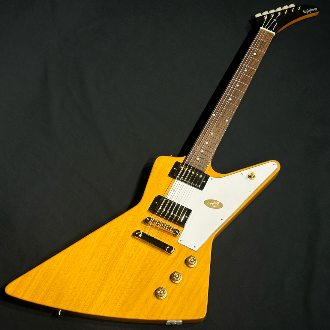 ギター Epiphone Korina Explorer Aged Natural Epiphone 1958 KORINA