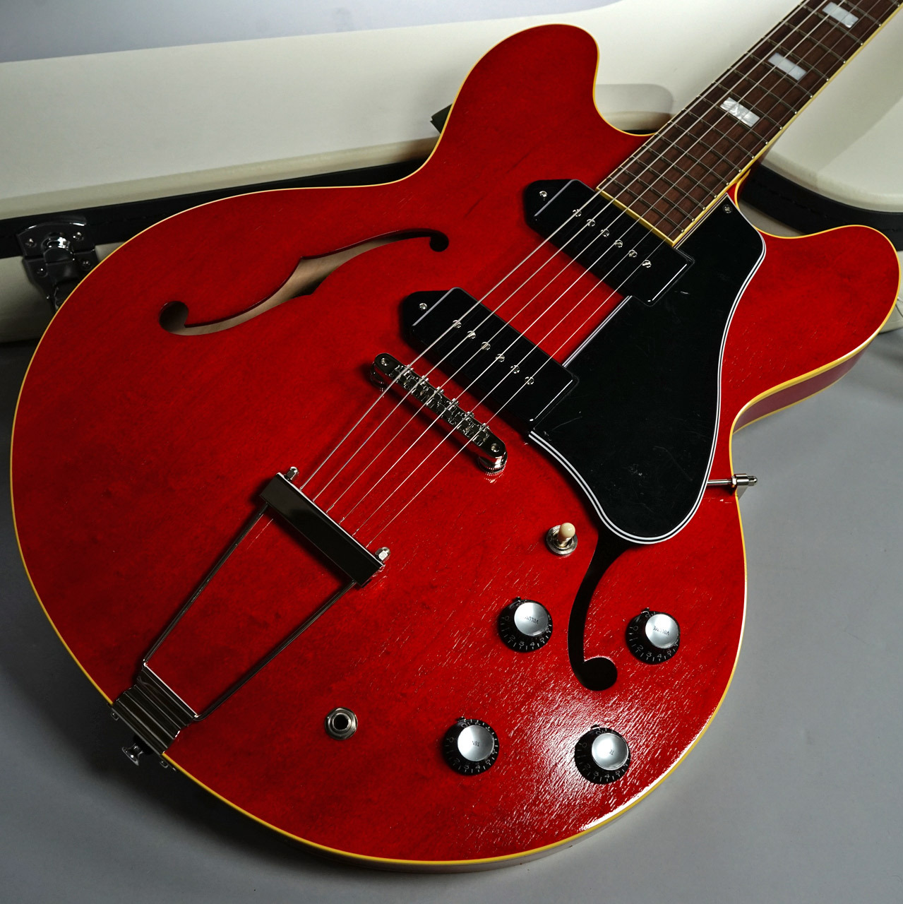 KING SNAKE SMITH Dark Cherry Thin Body Full Acoustic Model Made in