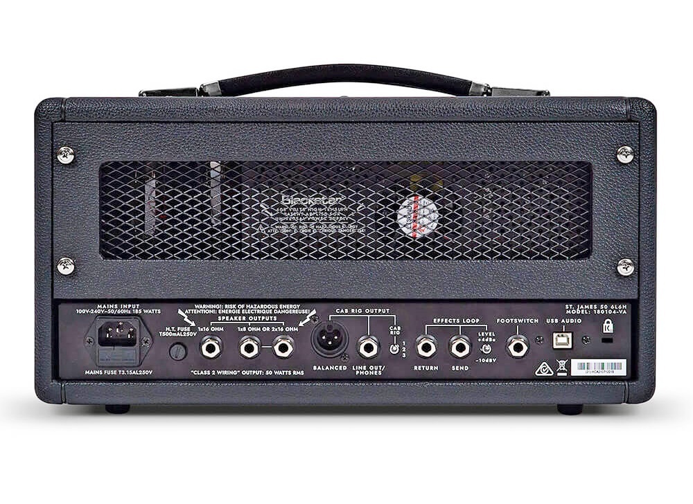 Blackstar St.James 50 6L6 Head Black + St.James 212VOC Black