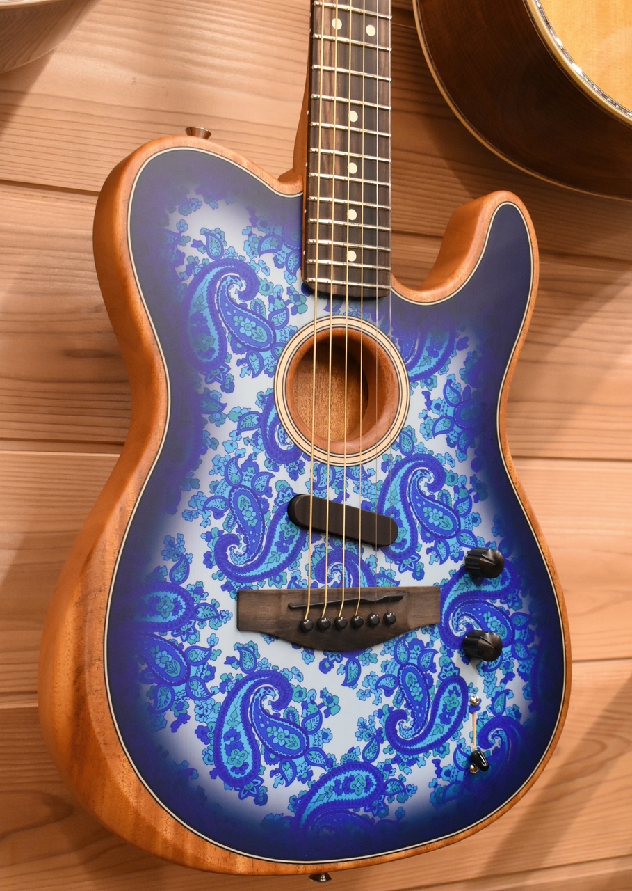 Fender American Acoustasonic Telecaster Limited Blue Paisley