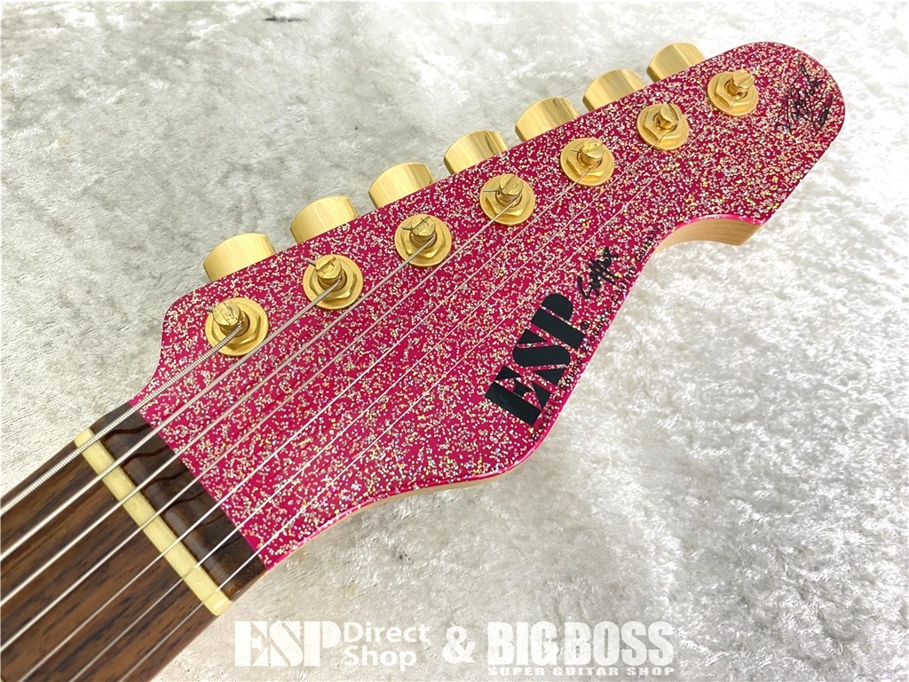 ESP SNAPPER-7 Ohmura Custom (Twinkle Pink)直筆サイン入り個体