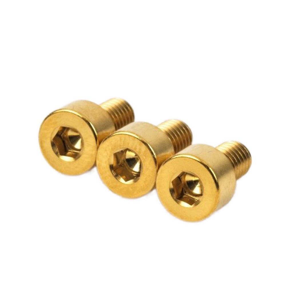 FUTone Titanium Nut Clamping Screw Set GOLD フロイドローズ用 ロックナットスクリュー 3本セット
