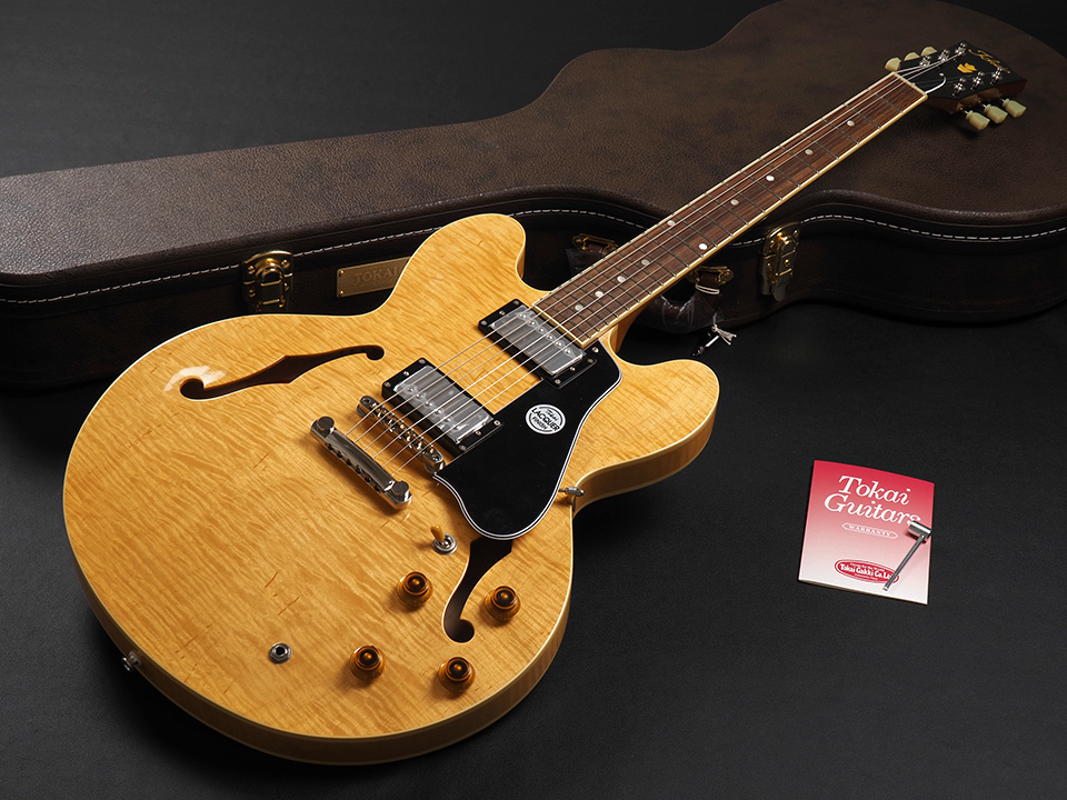 Tokai ES-201F SR 新品同様・美品 Tokai Set neck ESシリーズ セミアコースティックエレキギターES