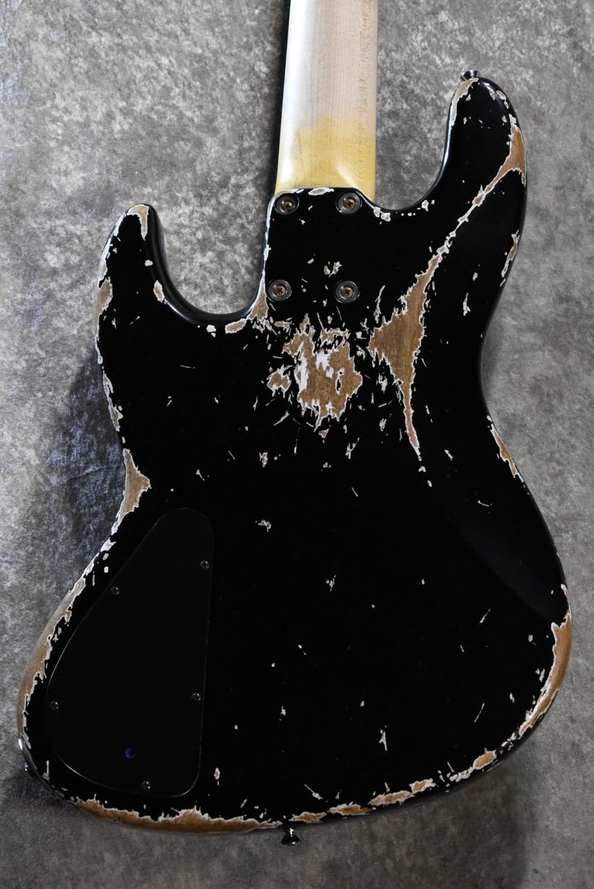 Xotic XJ-1T 5st Heavy Aged-Alder Body -Black/MH Maple/Rose #J-3667
