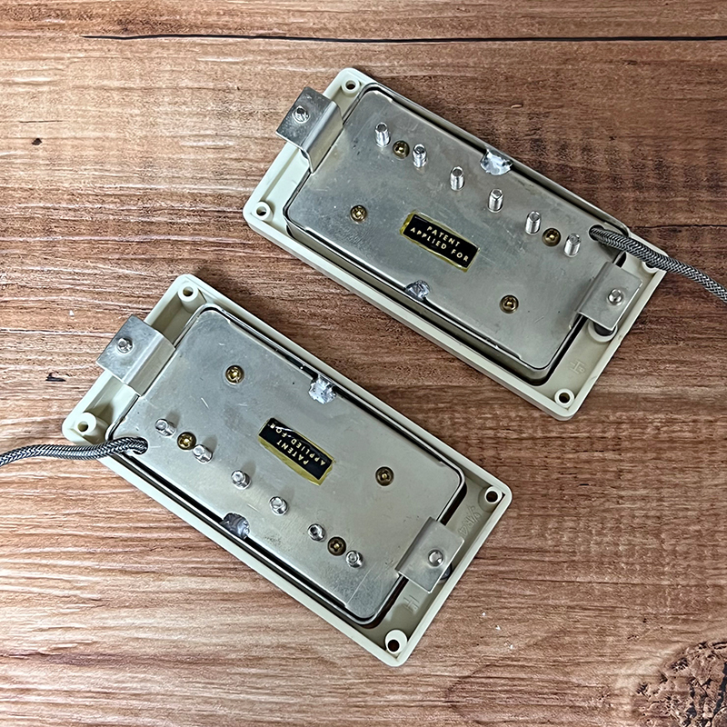 WIZZ Premium PAF Clone Double White with Soldered Nickel Covers