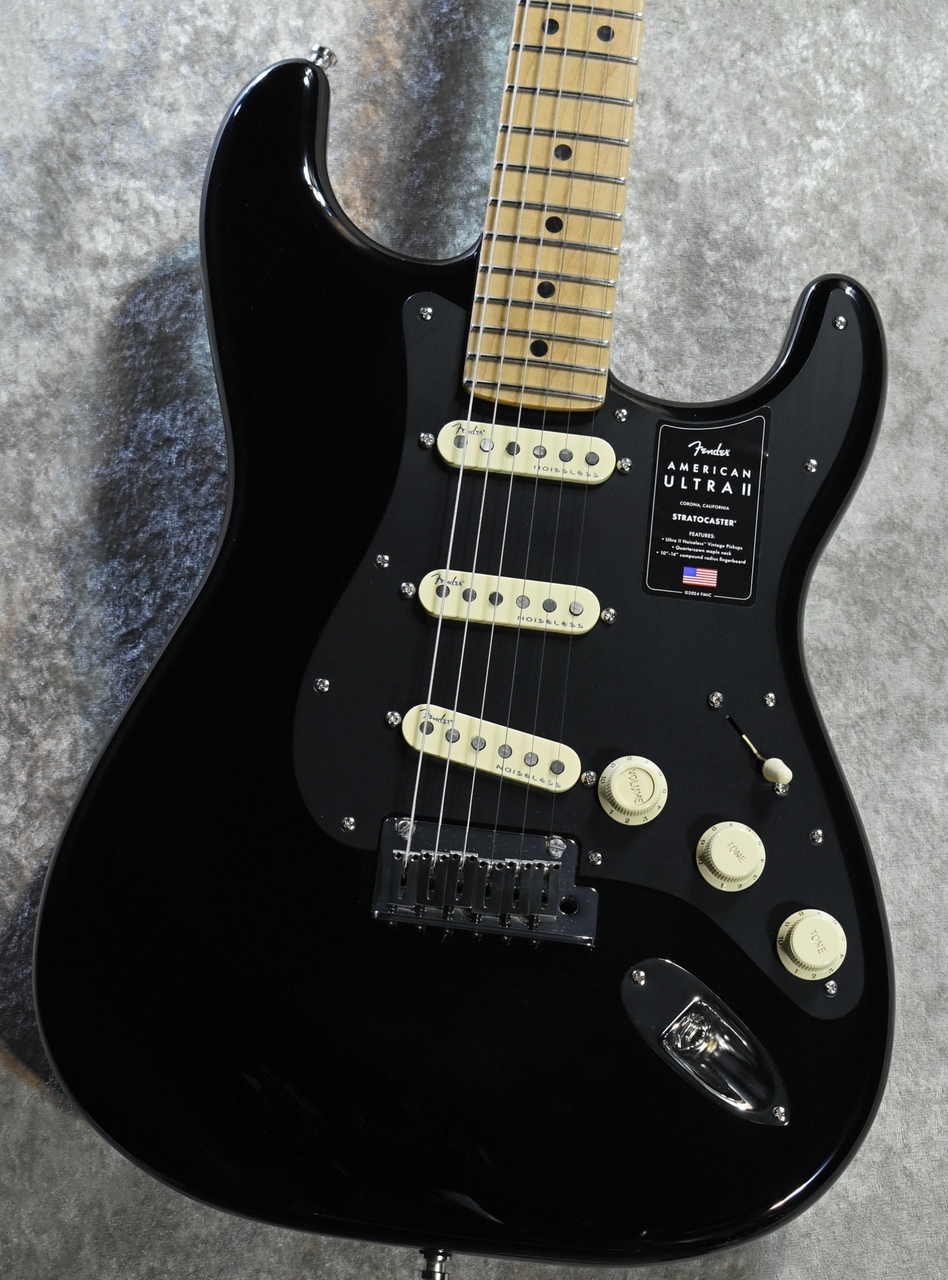 Fender LTD AMERICAN ULTRA II STRATOCASTER Roasted Maple Black