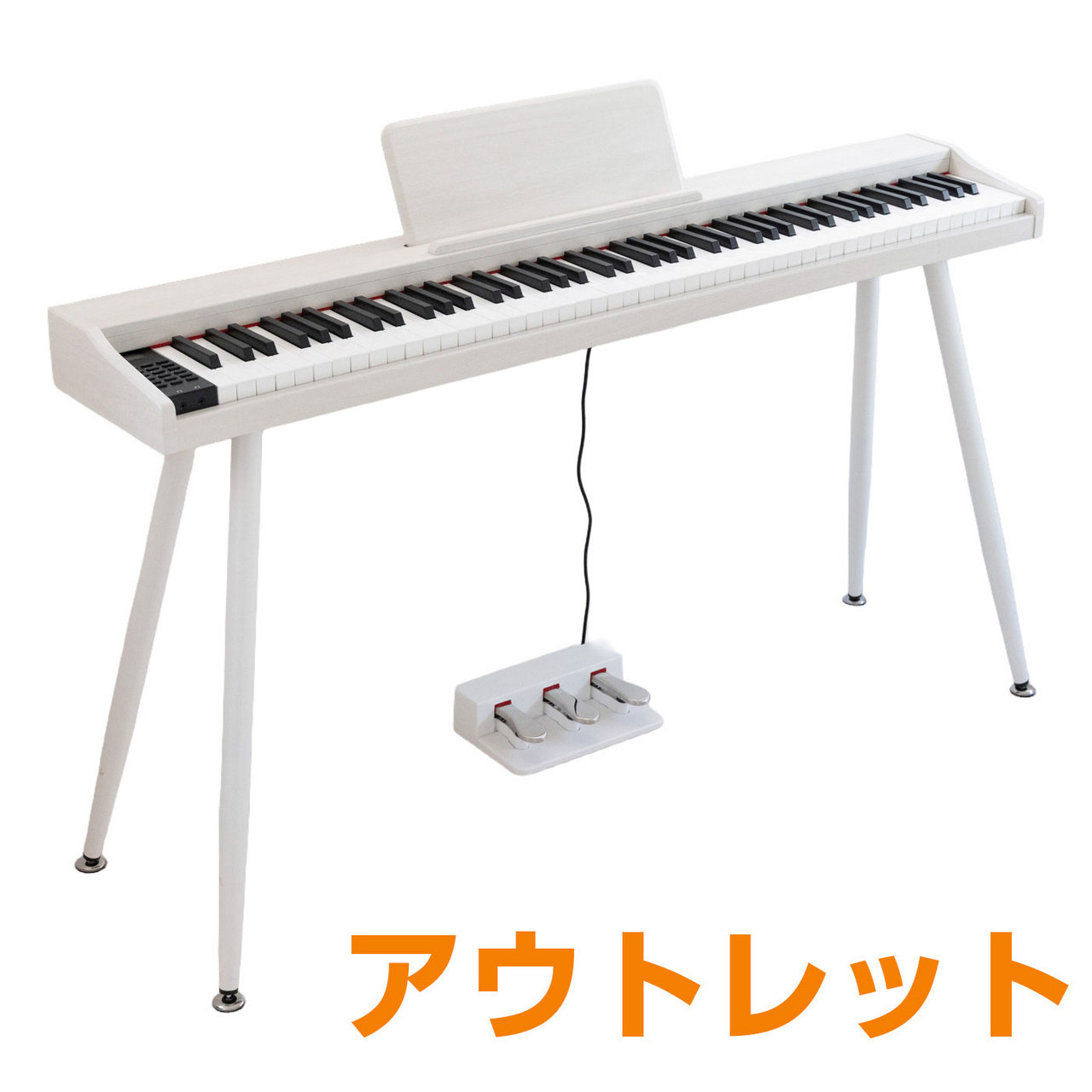 Almone ADP100 WHT ホワイトウッド 木目調 88鍵盤 電子ピアノ 専用
