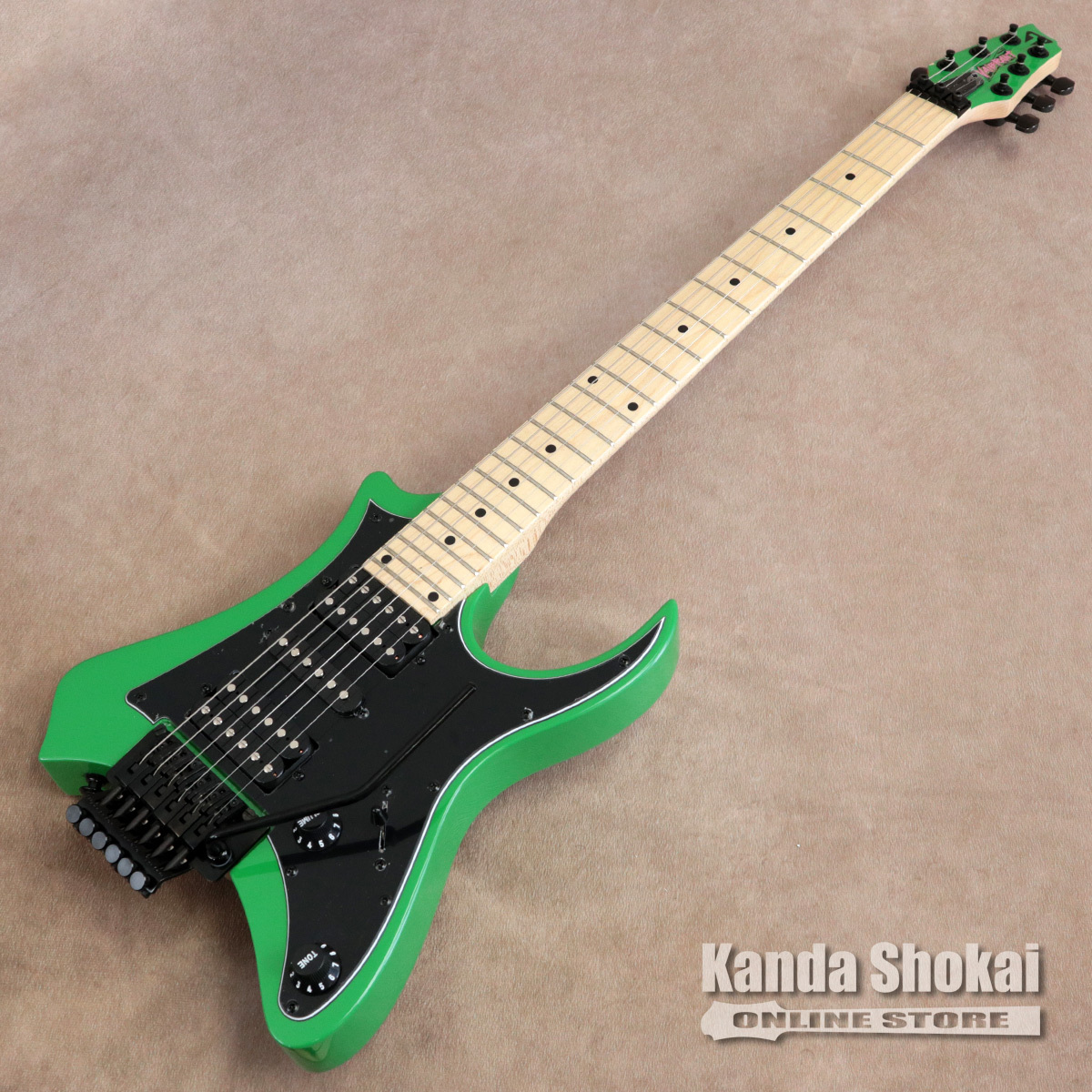 Traveler Guitar Vaibrant Standard V88S, Slime Green（B級特価/送料 