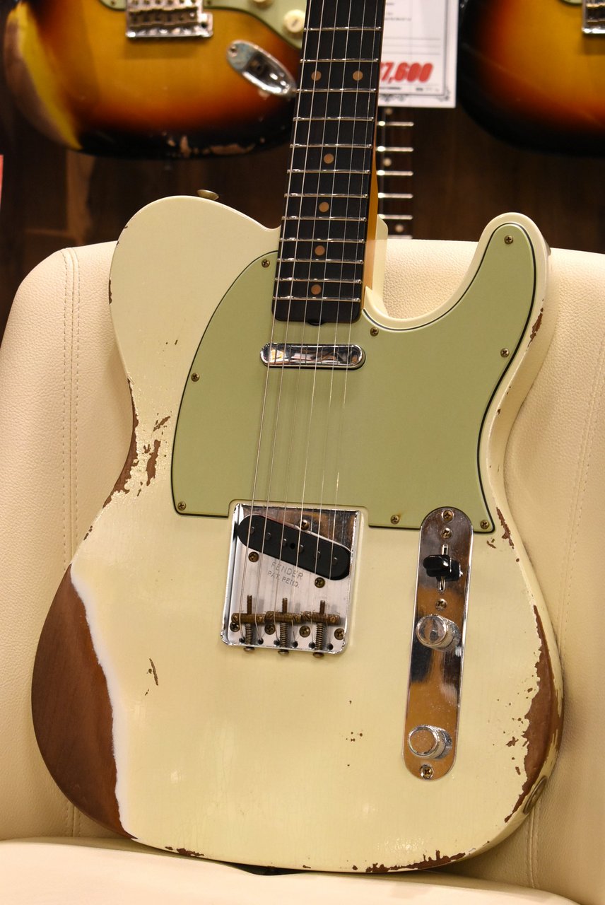 Fender Custom Shop 1961 Telecaster Heavy Relic Aged Olympic White