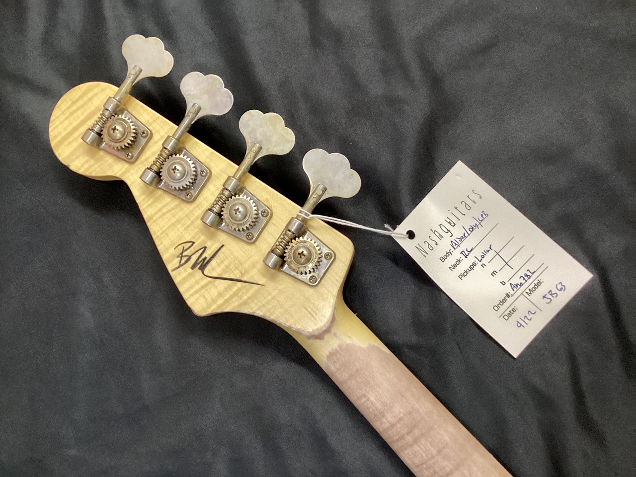 Nash Guitars JB-63/Olympic White-Lake Placid Blue/Paint over Paint 