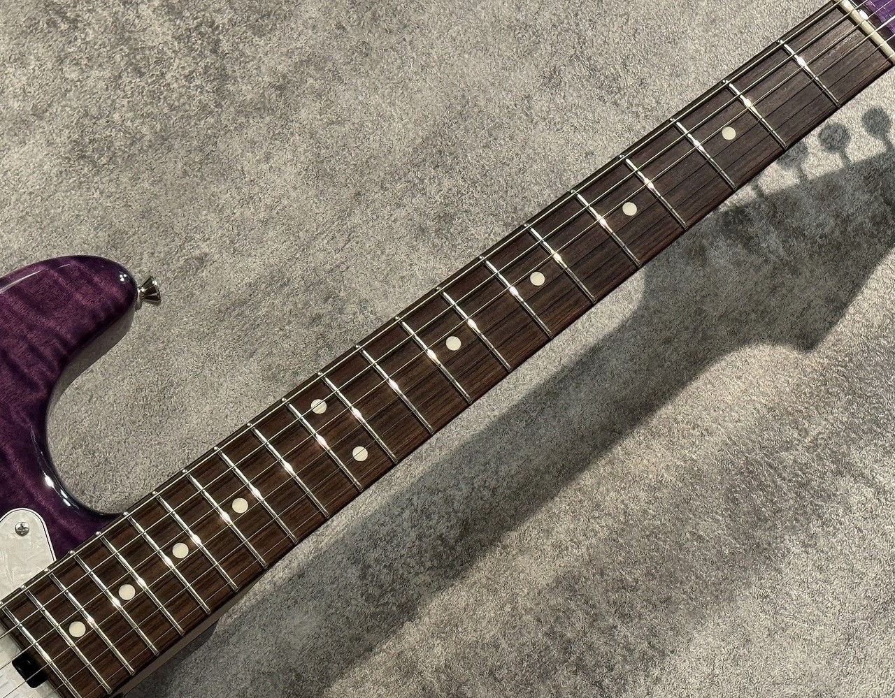 RY GUITAR キルトメイプルトップ Trans Denim オールラッカー キルトメイプル Carve Top - ギターオーダーメイド承ります。お
