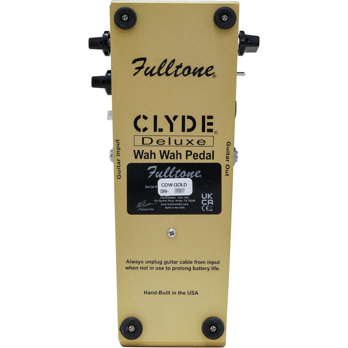 Fulltone CLYDE Deluxe Wah LTD GOLD（新品）【楽器検索デジマート】