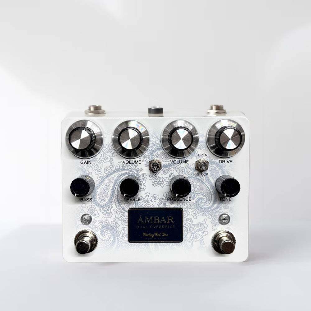 【極美品❗️】　Finding That Tone Amber White Finding That Tone AMBAR White Paisley Dual Overdrive オーバー