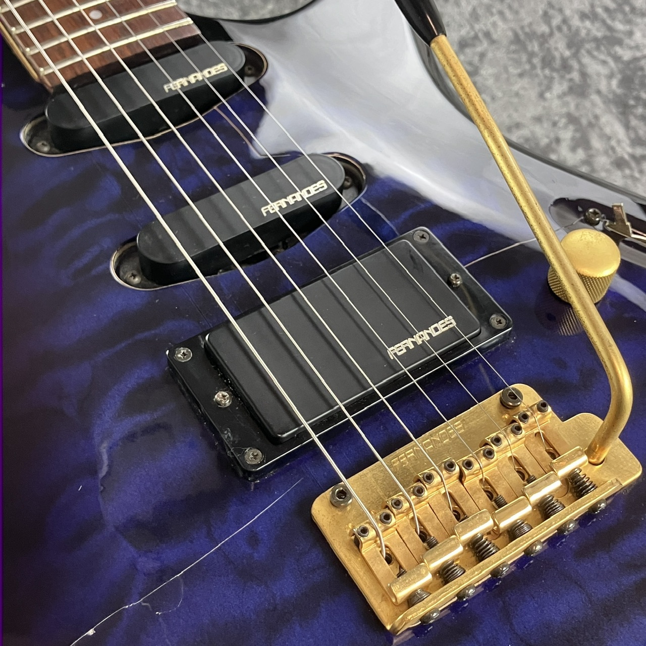 値下げ‼ FERNANDES FGZ 400 杢目 ブルー／ブラック 美品！