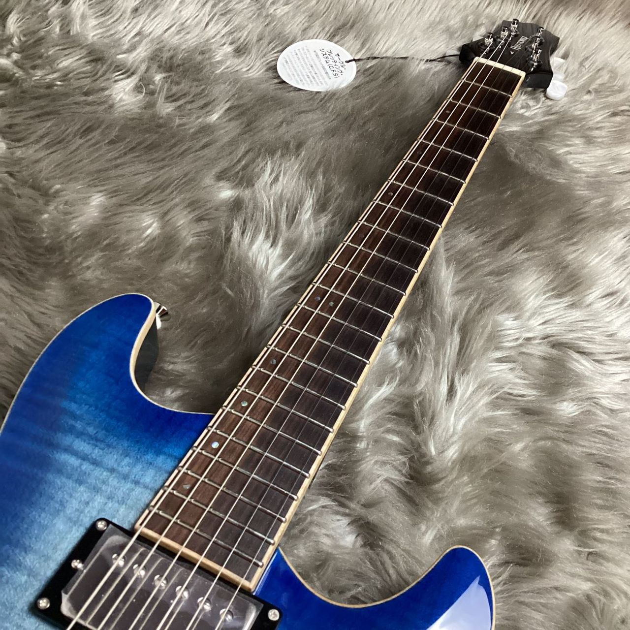 エレキギター ブルーバースト ハムバッカー HISTORY HST-Performance Prussian Blue ハムバッカー切替可能
