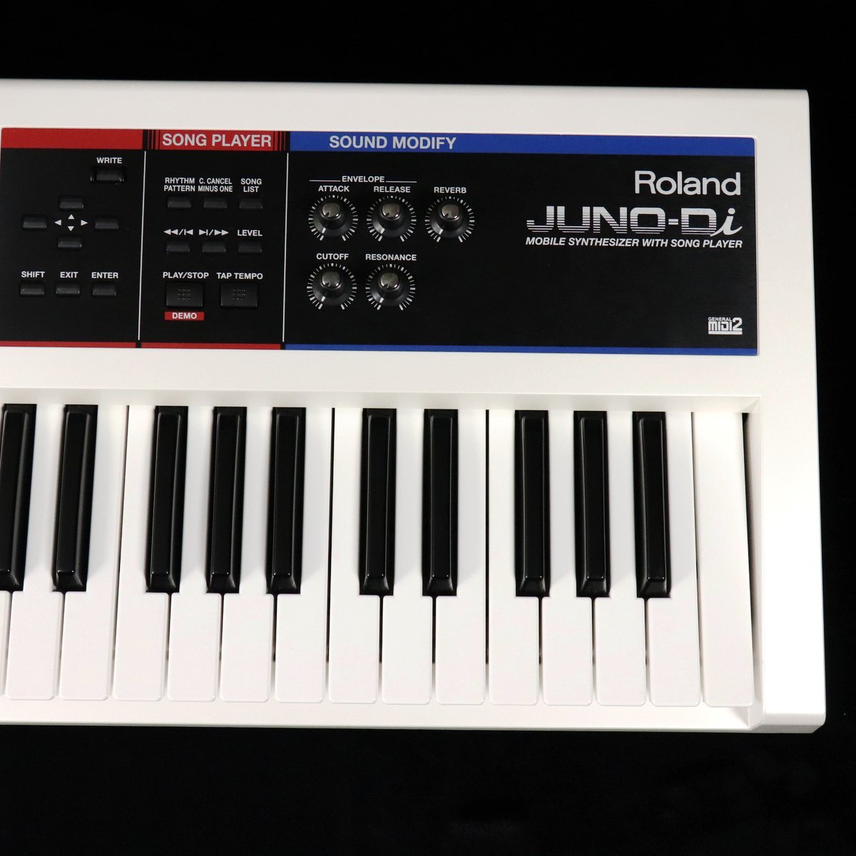 Roland JUNO-Di Mobile Synthesizer with Song Player White Roland JUNO-Di Mobile Synthesizer with Song Player White