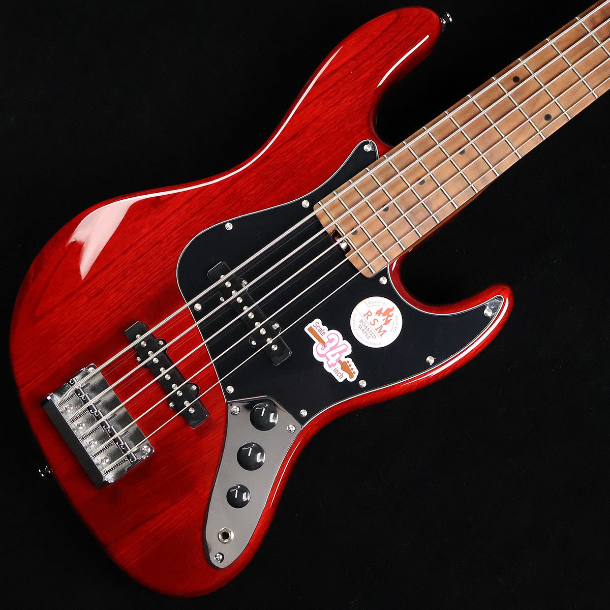Bacchus WL5-ASH/RSM See Through Red　S/N：GI09918 【5弦】【ローステッドメイプル】 【未展示品】