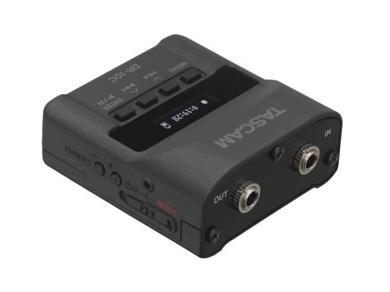 Tascam DR-10CS ◆ ワイヤレスシステムのマイクとトランスミッター間に接続するバックアップ用レコーダー