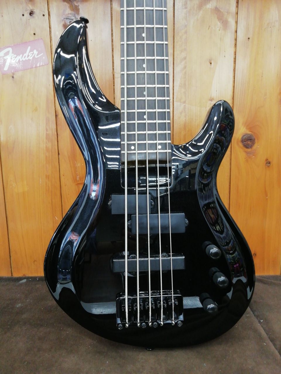 豊富な高品質★AriaProII アリアプロツー IGB-STD/5B MBK Metallic Black 5弦ベース ケース付★新品送料込 Aria Pro II