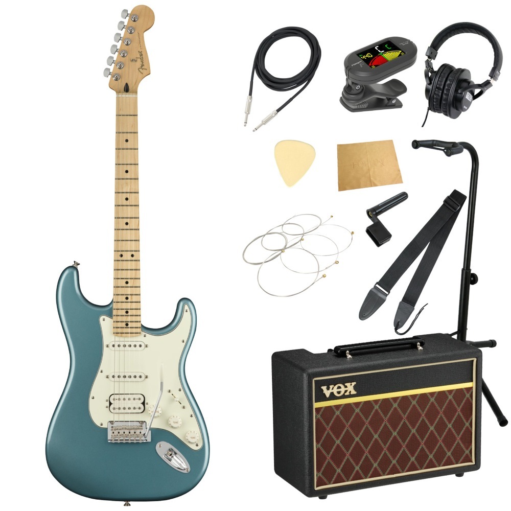 Fender Player Stratocaster HSS MN Tidepool フェンダー エレキギター VOXアンプ付き 入門11点  初心者セット（新品/送料無料）【楽器検索デジマート】