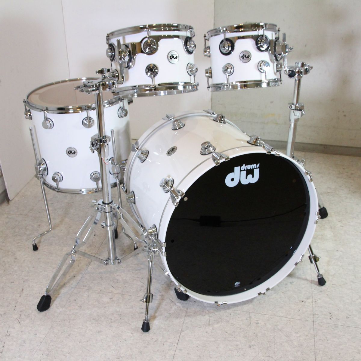 dw COLLECTORS MAPLE 4PCS SET 22/10/12/14 タムスタンド付き ドラム