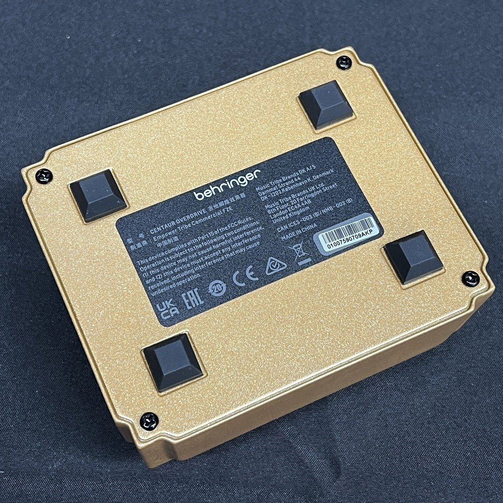 【新品未使用】Behringer CENTAUR OVERDRIVE Behringer | Product | ZENTARA OVERDRIVE