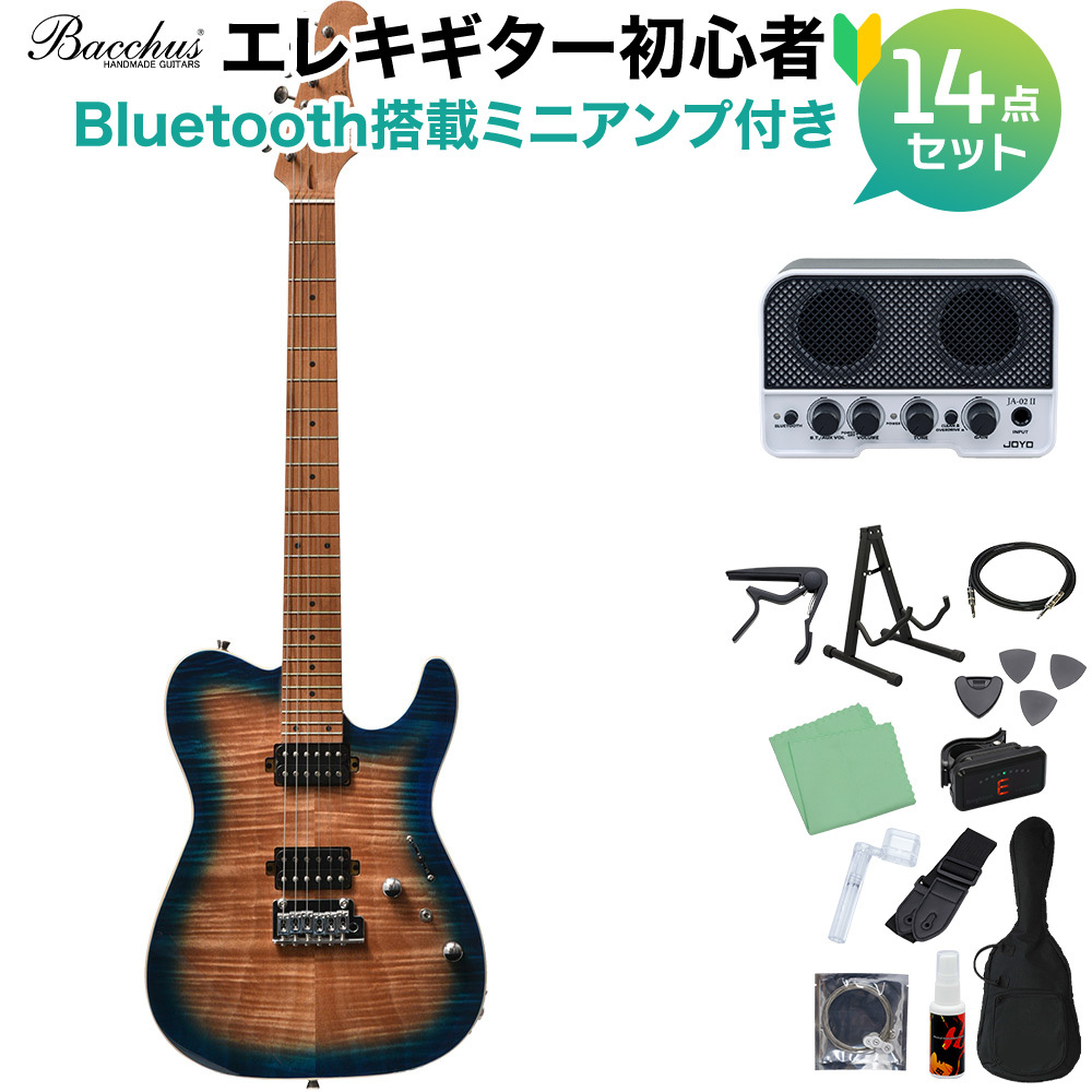 Bacchus TAC24 FMH-RSM/M N-BL-B エレキギターセット 【Bluetooth搭載アンプ付】