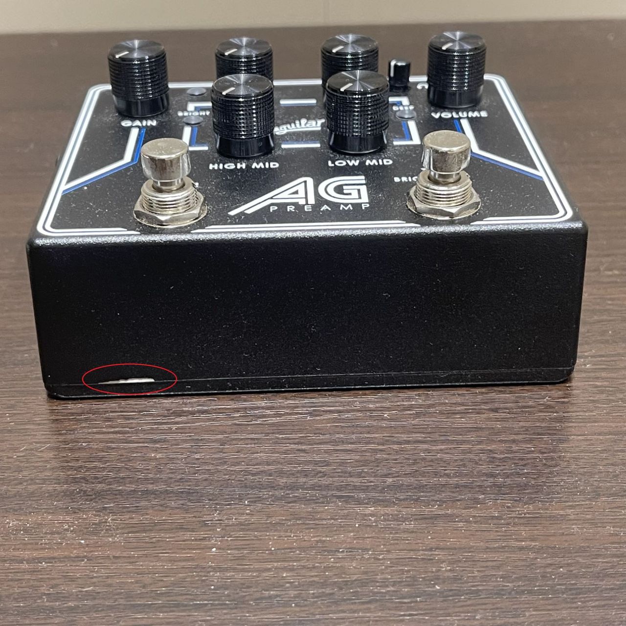 aguilar AG PREAMP DI PEDAL プリアンプペダル ANALOG BASS PREAMP AND