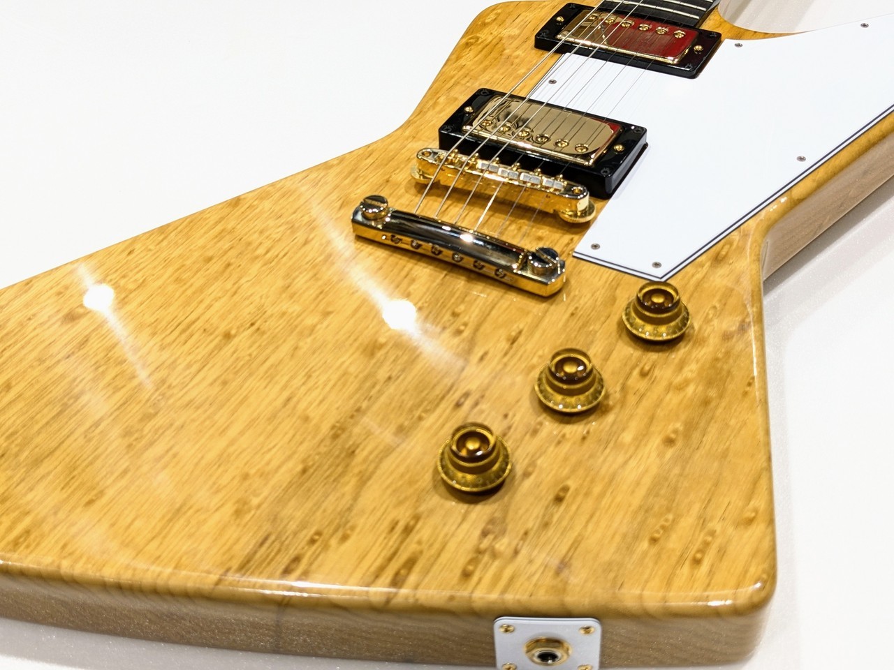 美品レア⭐️ ゴールドラブリー⭐️ Gibson Custom Shop 1958 Korina Explorer Reissue / Natural（新品