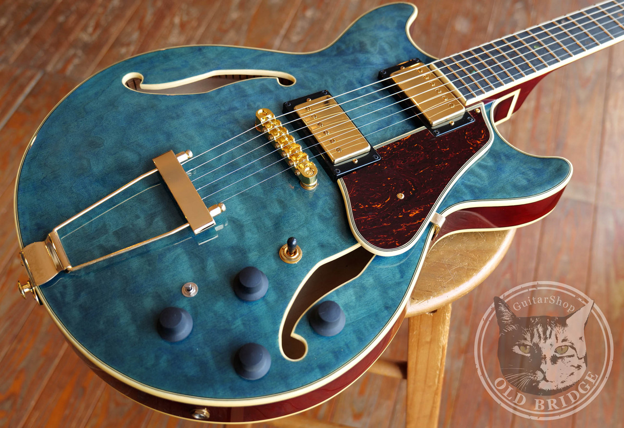Ibanez AMH90QM TBL Trans Blue（中古）【楽器検索デジマート】