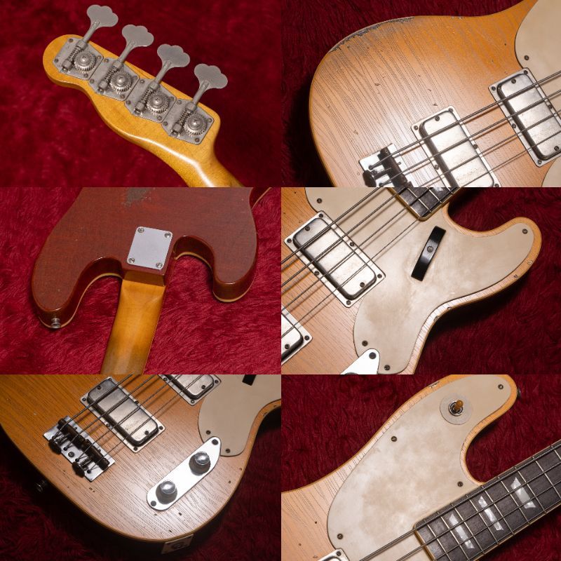 ベース Bruno guitars Telebird used】Bruno Guitars / TELEBIRD BASS FL Brass Powder Gold 4.680kg