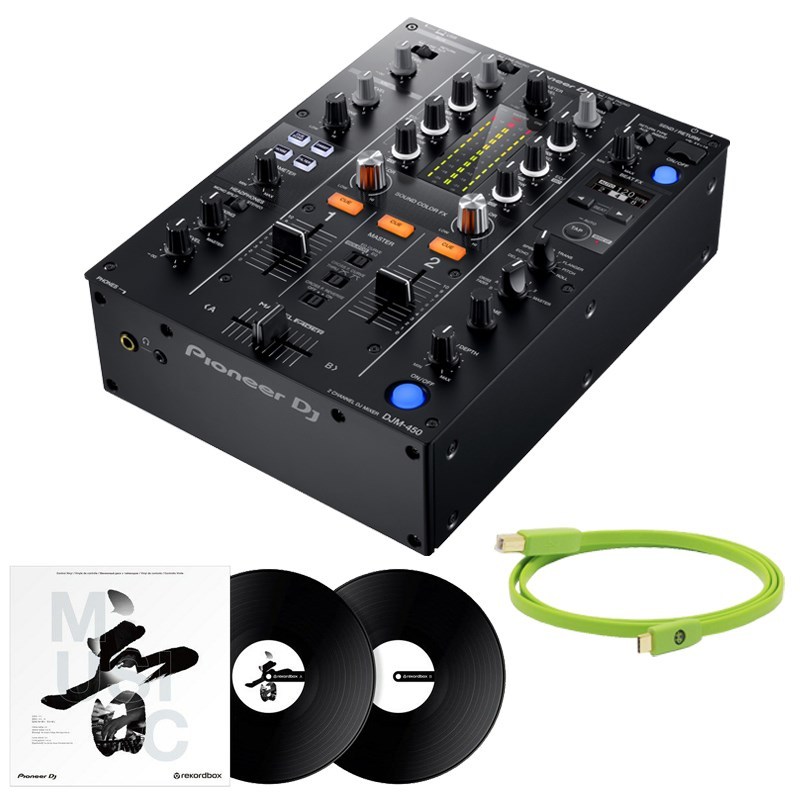 Pioneer Dj DJM-450 + コントロールヴァイナルRB-VD2-K + 高品質USBケーブルSET（新品/送料無料）【楽器検索デジマート】