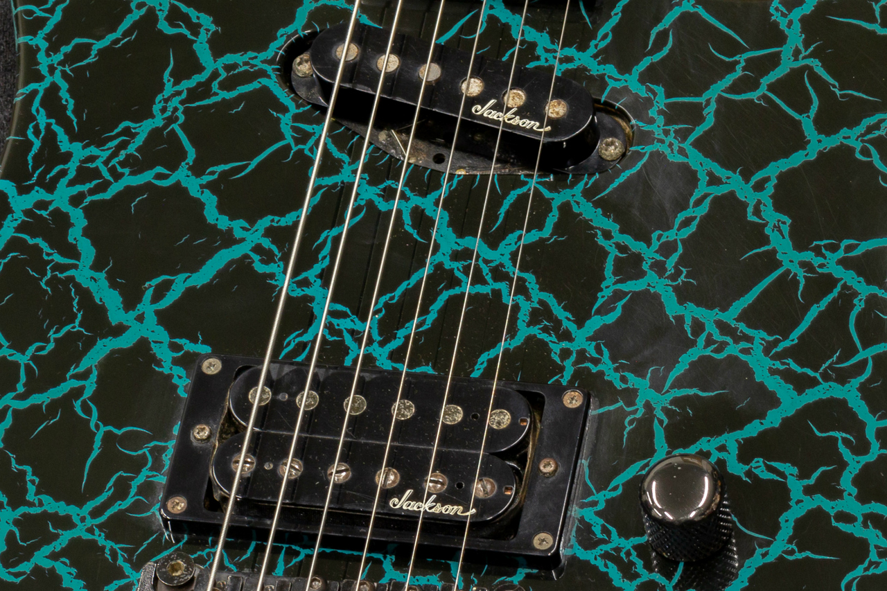 Charvel ディンキー ブルークラックル シャークインレイ フロイドローズ