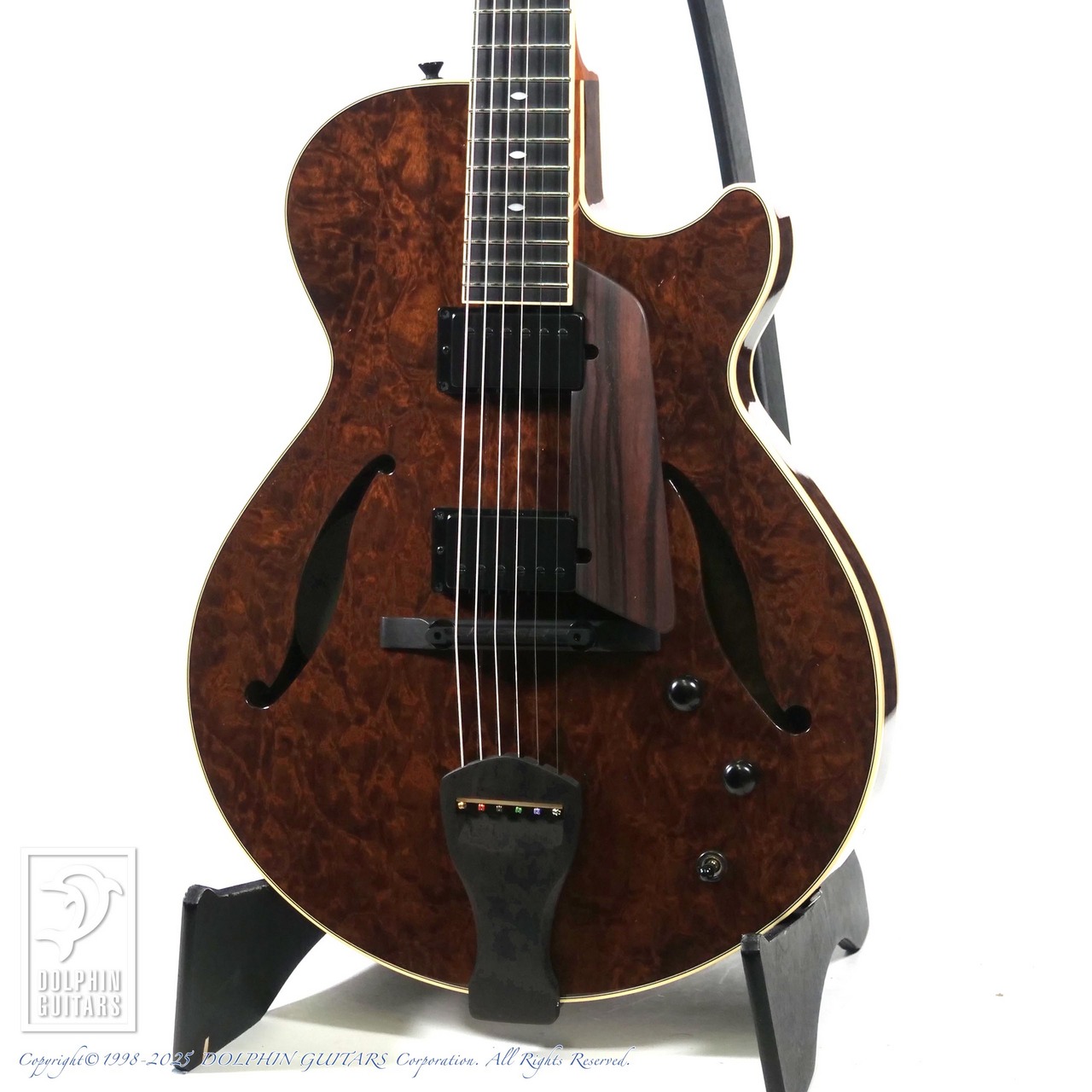 Kikuchi Guitars MF15S 2HB Imbuia Burl（新品）【楽器検索デジマート】