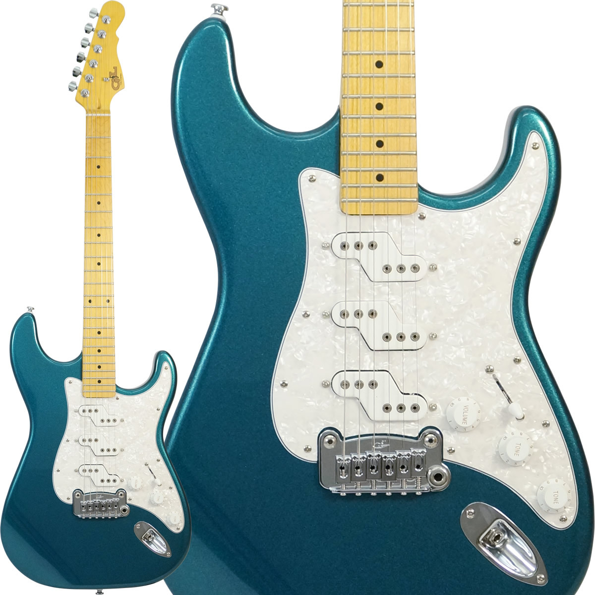 【全国送料無料】 G&L Tribute Series  超美品！ G&L Tribute Series COMANCHE (Emerald Blue Metallic/Maple