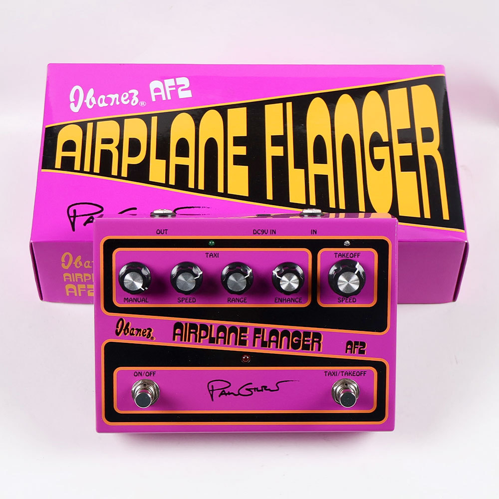 【激レア】 IBANEZ AF2 AIRPLANE フランジャー エフェクター Ibanez AF2 Paul Gilbert Signature AIRPLANE Flanger Pedal | Sweetwater