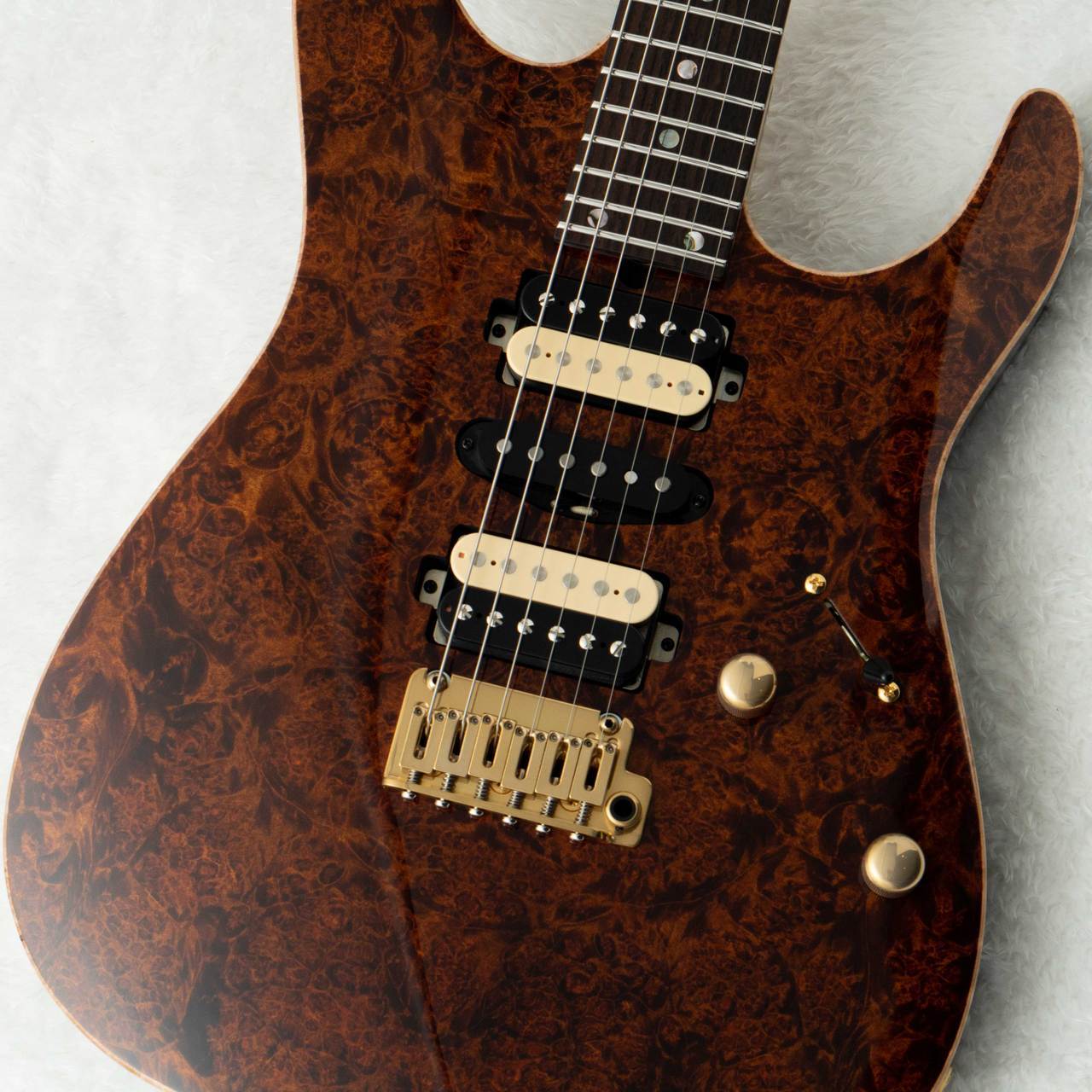 T's Guitars DST Pro 24 w/5A Burl Maple -Trans Brown-【町田店
