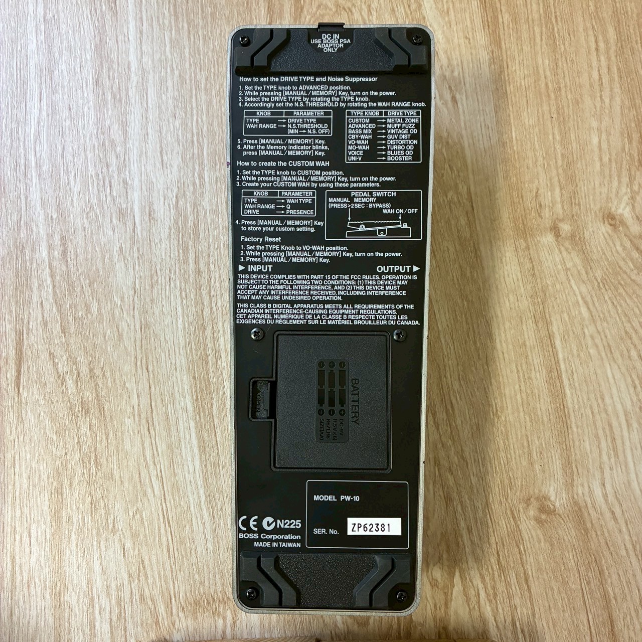 BOSS PW-10 V-Wah 【USED】（中古）【楽器検索デジマート】