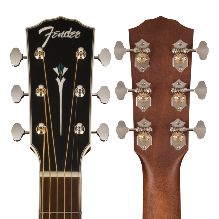 Fender Acoustics PD-220E Dreadnought All Mahogany - Aged Cognac