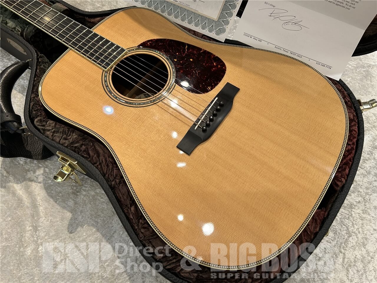 Collings D-3H Custom Order Brazilian Rosewood 5a 柾目杢 / Natural
